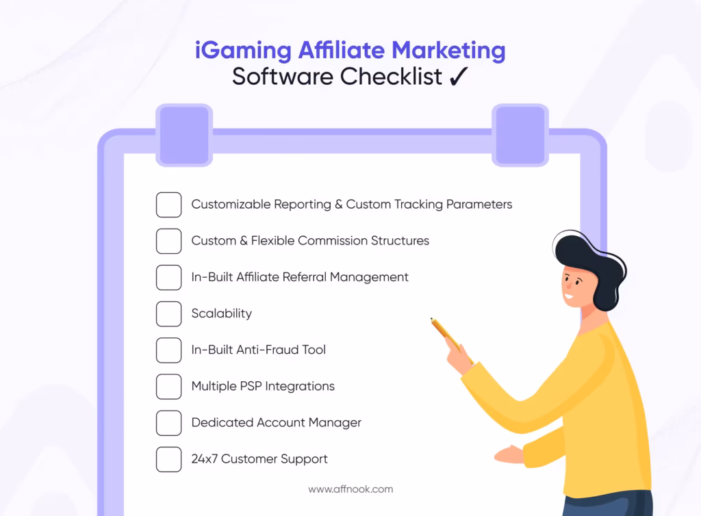 A Complete Guide to Building and Managing Your Gambling Affiliate Program 9 igaming affiliate marketing software checklist