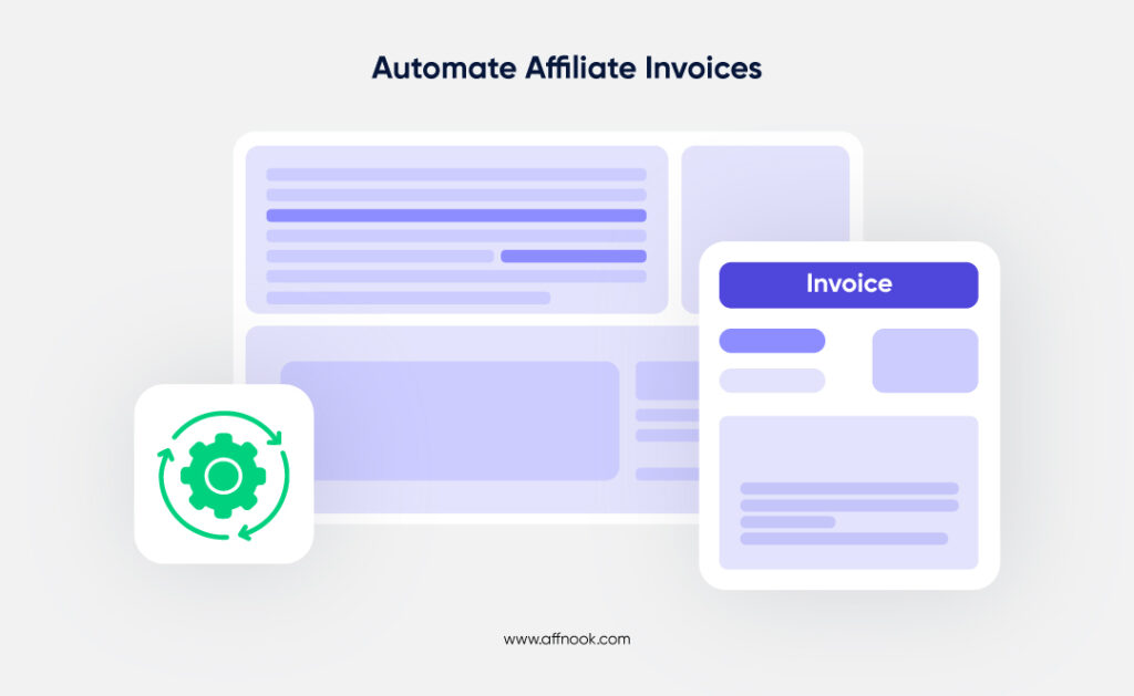 Automate your affiliate invoice on affnook