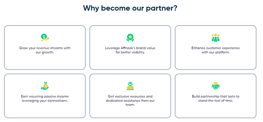 Affnook’s Partner Program helps you find affiliate marketers to grow your program