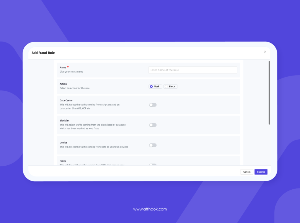 Control fraudulent activity on your iGaming platform through Affnook