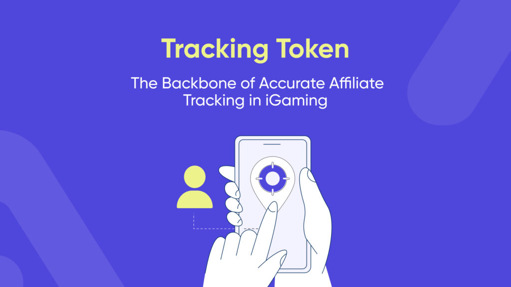Illustration with banner for tracking token - the backbone of accurate affiliate tracking in iGaming