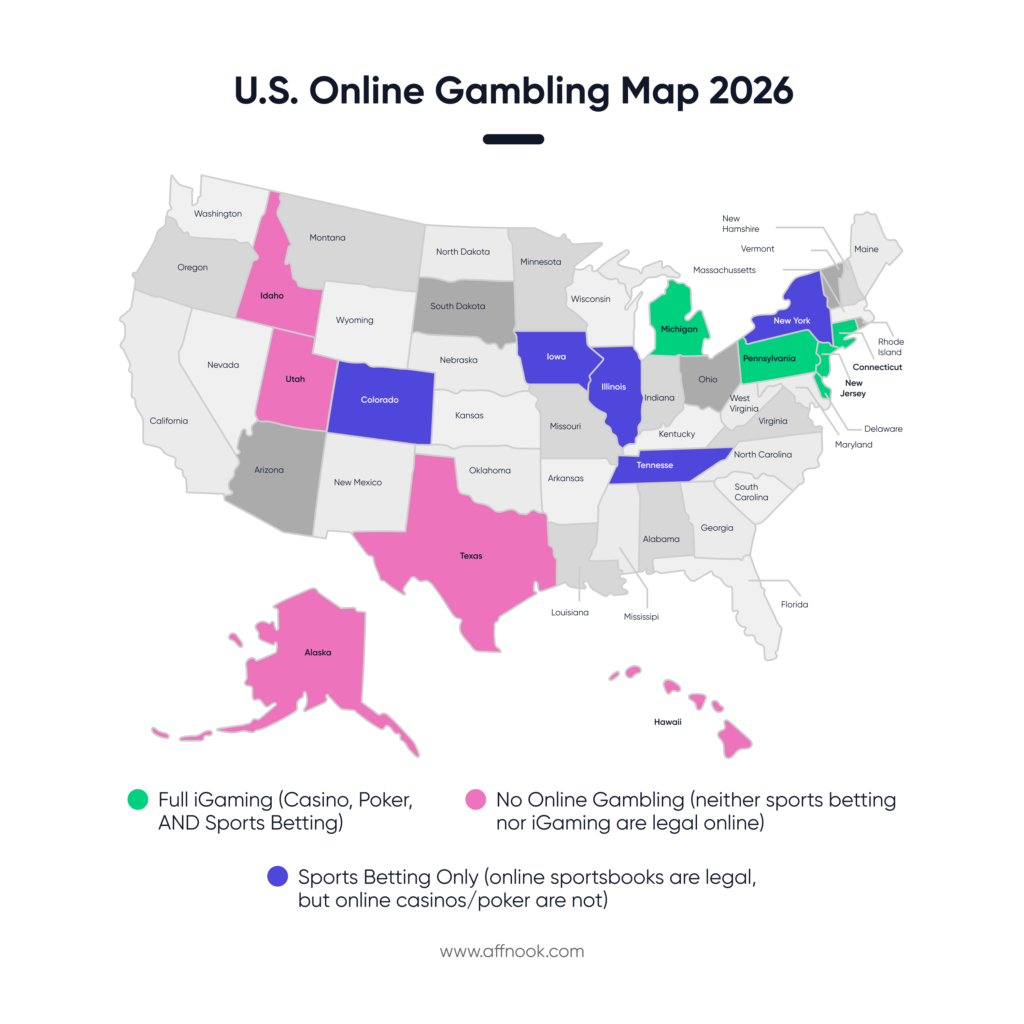 Navigating the USA Map: What States Allow Online Gambling? 2 U.S online gambling map 2026