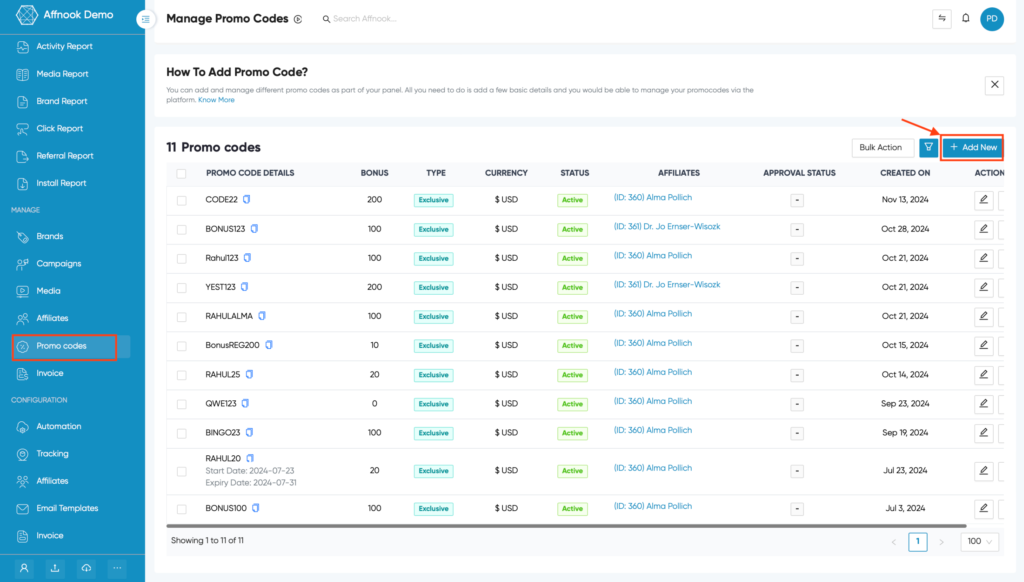 Promo Code Tracking: How to Measure, Control, and Maximize Your Campaign Performance 3 manage Promo code