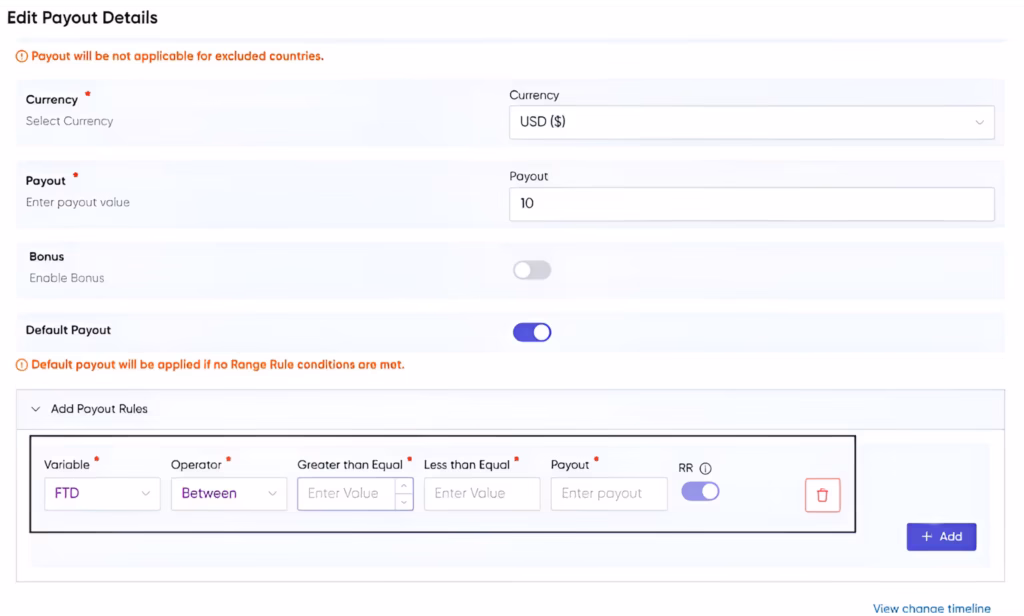 Range Wise Payout in Affnook: A Complete Set-Up Guide 6 add range rules for range wise payout