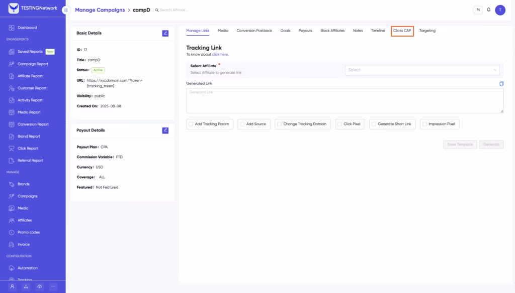 What is Campaign Click Cap and How to Set It Up in Affnook 4 Campaign Click Cap