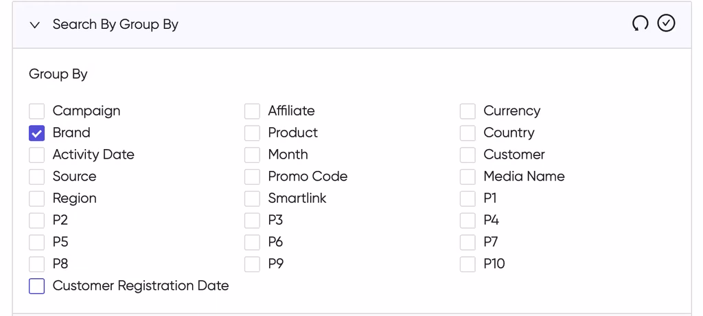 How to Use Brand Reports to Track iGaming Performance 4 Organizing data using grouping features